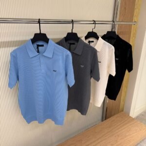 Prada Men's White Polo Shirt Replica