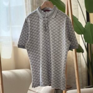 Men Gucci GG Stretch Cotton Polo