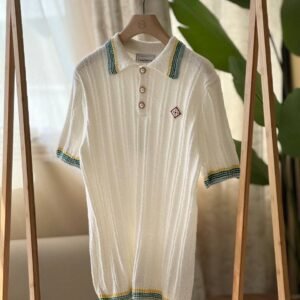 Casablanca Rib Boucle Polo Shirt