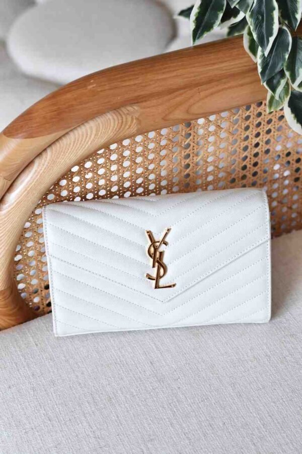 Saint Laurent Cassandre Matelassé Business Card Case