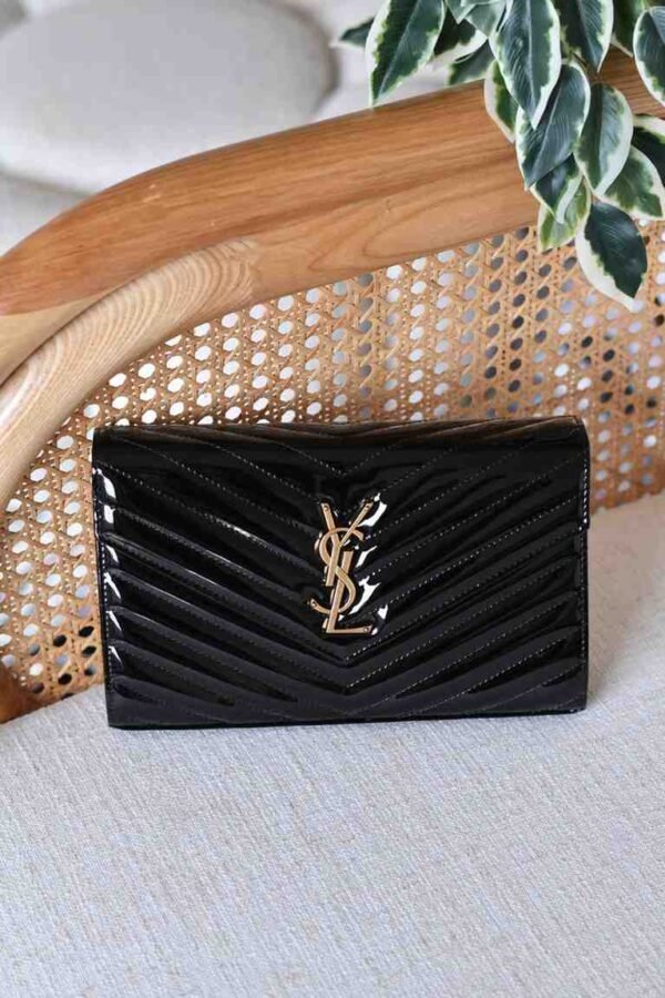 Saint Laurent Cassandre Matelassé Business Card Case - Image 13