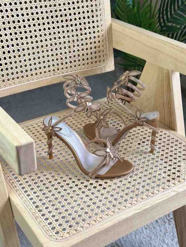 Rene Caovilla, Butterflies Crystal-embellished High Sandals - Image 2