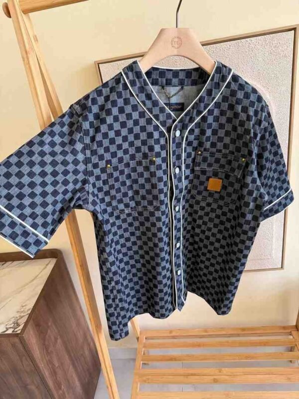 Louis Vuitton Damier Denim baseball shirt - Image 2