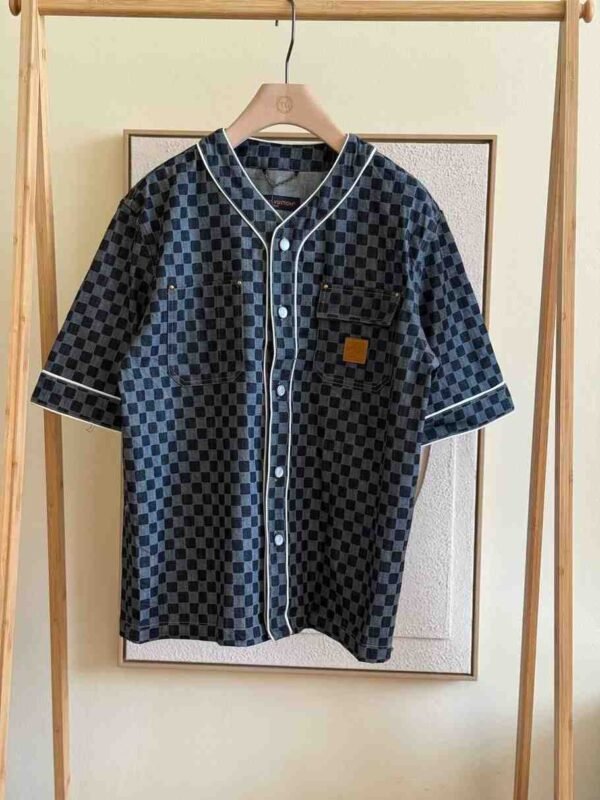 Louis Vuitton Damier Denim baseball shirt - Image 3