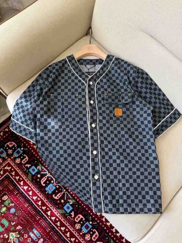 Louis Vuitton Damier Denim baseball shirt