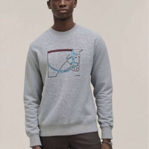 Hermes Crewneck sweater with leather detail