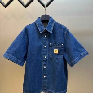Signature Denim Short-Sleeved Shirt