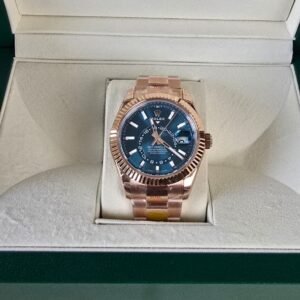 Rolex Sky-Dweller watch: 18 ct Everose gold