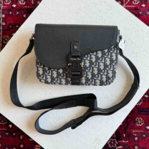 Christian Dior Small messenger bag Dior Oblique Jacquard