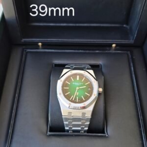 Audemars Piguet Royal Oak 39mm Platinum Jumbo Extra Thin Green Dial Replica Mans Watch