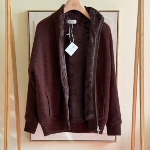 Men's Solid Color Front Zipper Long Sleeve Simple Casual