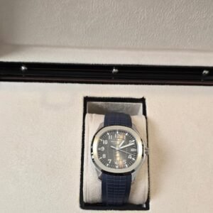 Patek Philippe Aquanaut 5168G-001 42mm White Gold Blue Arabic Dial Watch In Dubai