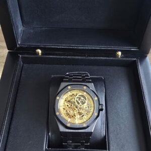 Audemars Piguet Royal Oak Openworked Salmon Dial 15416CE.OO.1225CE.02 Black Ceramic Replica Mans Watch