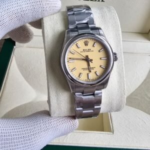 Rolex Oyster Perpetual Steel 31mm Beige Dial Replica Mans Watch