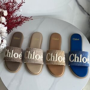 Chloe Logo-print Women's Slides Sandals In Dubai
