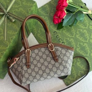 GUCCI GG Emblem Small Top Handle Bag In Dubai