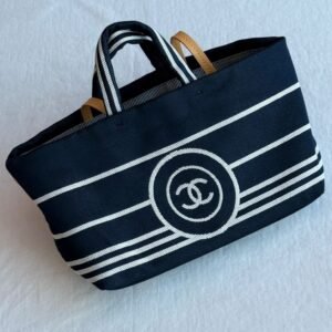 Chanel CC Denim Coco Mark Shopping Tote Bag In Dubai