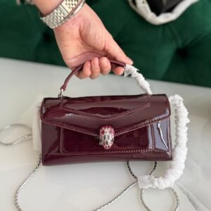 BVLGARI Serpenti Forever Calf Leather Cross-Body Phone Case Bag In Dubai
