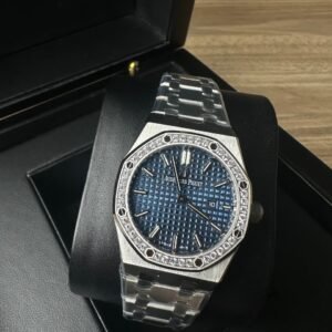 Audemars Piguet Royal Oak Blue Dial Factory Diamond Bezel 15551ST.ZZ.1356ST.05 Watch