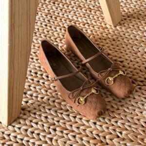 Gucci Horsebit GG Suede Women's Ballet Flat In Dubai