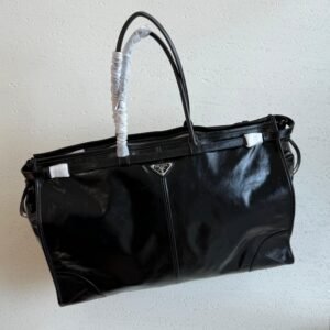 Prada Large Bonnie Leather Tote Bag