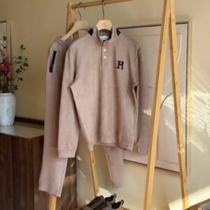 Hermes Men's Long-sleeved Sweatshirt And Matching Sweatpants Set