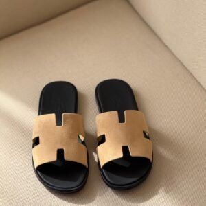 Hermes Oran Sandals Dore Chevre