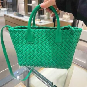 Bottega Veneta Mini Cabat Intreccio Tote Bag