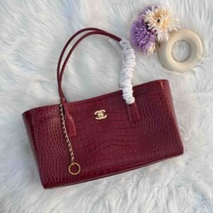 Chanel crocodile-embossed calfskin